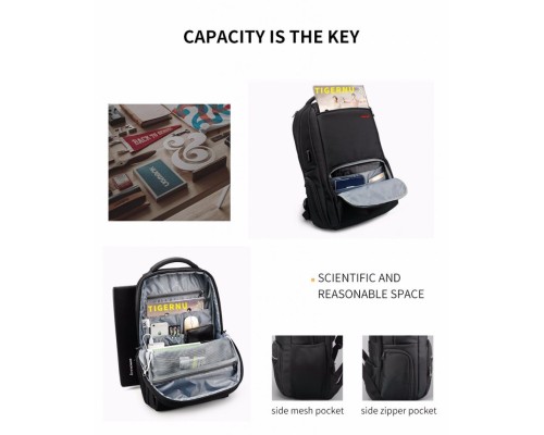 Рюкзак Tigernu T-B3319 15.6" Silver grey (T-B3319)