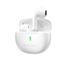 Бездротові навушники ESSAGER (color box) Shining TWS Bluetooth earphones White (EEJTW-SL02)
