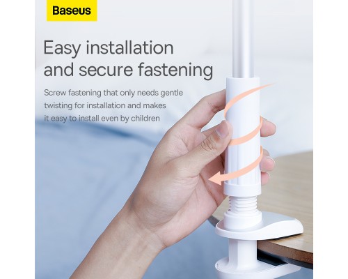 Тримач для телефона Baseus Unlimited adjustment lazy phone holder silver (SULR-0S)