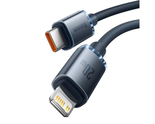 Кабель Baseus Crystal Shine Series Fast Charging Data Cable Type-C to iP 20W 2m Black (CAJY000301)