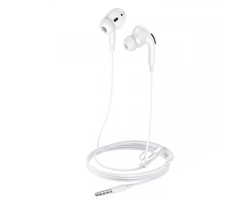 Навушники HOCO M101 Pro Crystal sound wire-controlled earphones with microphone White (6931474782380)