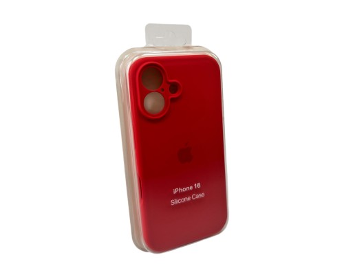Чохол для смартфона Silicone Full Case AA Camera Protect for Apple iPhone 16 43,Berry Red (FullAAi16-43)