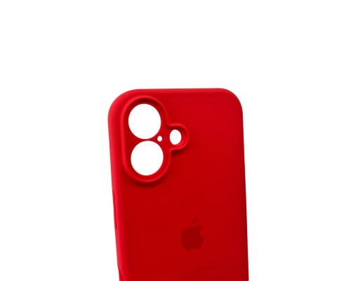 Чохол для смартфона Silicone Full Case AA Camera Protect for Apple iPhone 16 43,Berry Red (FullAAi16-43)