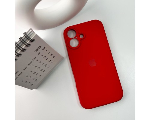 Чохол для смартфона Silicone Full Case AA Camera Protect for Apple iPhone 16 43,Berry Red (FullAAi16-43)