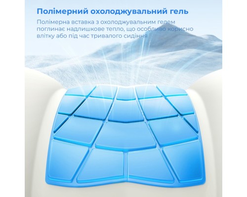 Подушка підголівник Baseus ComfortRide Series Car Cooling Headrest Cluster Black (C20036402111-00)