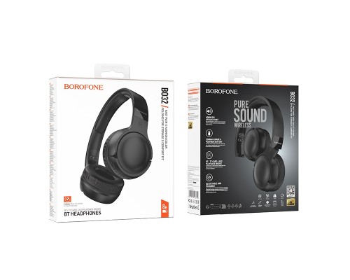 Бездротові накладні навушники BOROFONE BO32 Show BT headphones Black (6941991118722)