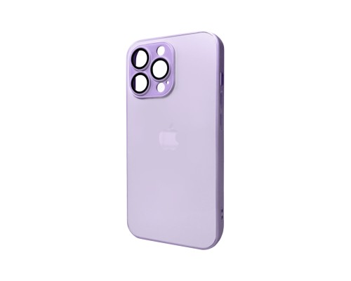 Чохол для смартфона AG Glass Matt Frame Color Logo for Apple iPhone 13 Pro Light Purple (AGMattFrameiP13PLPurple)
