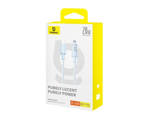 Кабель Baseus Gem Fast-Charging Data Cable USB-C to iP 20W 1m Galaxy Blue (P10373001311-00)