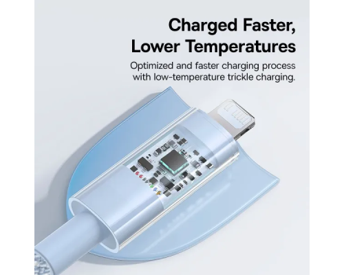 Кабель Baseus Gem Fast-Charging Data Cable USB-C to iP 20W 1m Galaxy Blue (P10373001311-00)