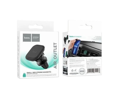 Автотримач для телефона HOCO H29 Brilliant magnetic car holder(air outlet) Black (6942007611466)