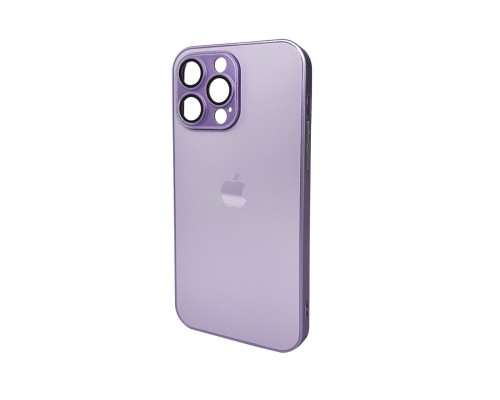 Чохол для смартфона AG Glass Matt Frame Color Logo for Apple iPhone 15 Pro Max Light Purple (AGMattFrameiP15PMLPurple)