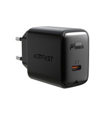 Мережевий зарядний пристрій ACEFAST A1 PD20W single USB-C charger Black (6974316280033)