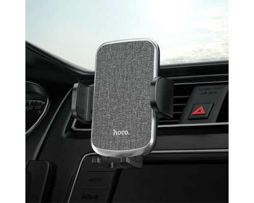 Автотримач для телефона HOCO CA94 Polaris push-type air outlet car holder Black (6931474758507)