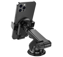 Автотримач для телефона BOROFONE BH39 Amazing bay one touch center console car holder Black (6931474742506)