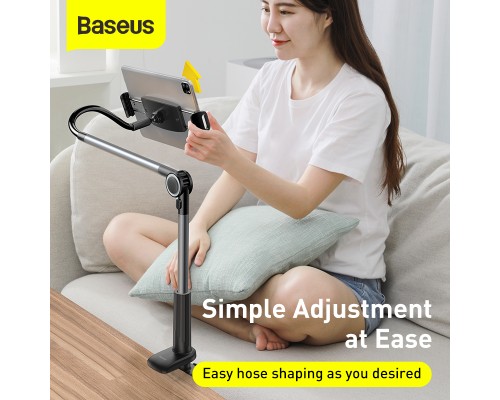 Тримач для мобiльного Baseus Otaku life rotary adjustment lazy holder Pro（Applicable for phone/ ipad) gray (LUZQ000013)