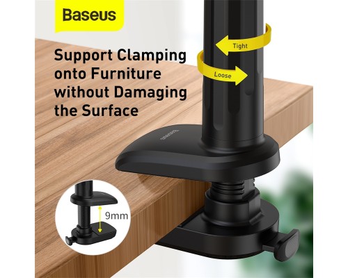 Тримач для мобiльного Baseus Otaku life rotary adjustment lazy holder Pro（Applicable for phone/ ipad) gray (LUZQ000013)