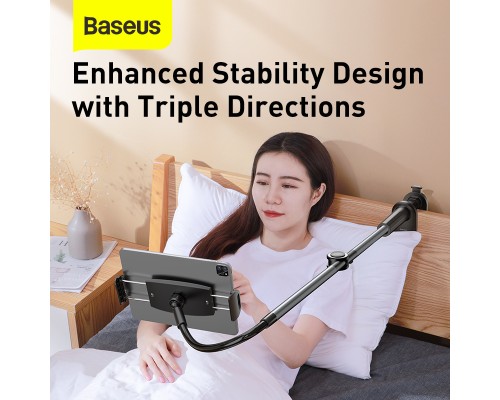Тримач для мобiльного Baseus Otaku life rotary adjustment lazy holder Pro（Applicable for phone/ ipad) gray (LUZQ000013)
