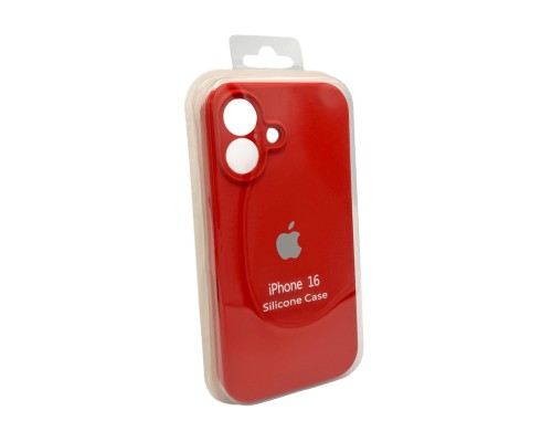 Чохол для смартфона Silicone Full Case AA Camera Protect for Apple iPhone 16 21,Rose Red (FullAAi16-21)