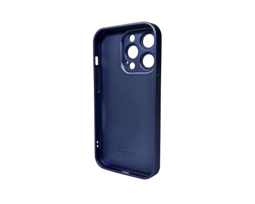 Чохол для смартфона AG Glass Matt Frame Color Logo for Apple iPhone 14 Pro Navy Blue (AGMattFrameiP14PBlue)
