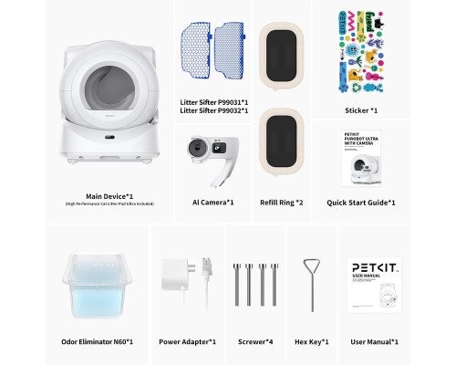 Смарт автоматичний лоток PETKIT Purobot Ultra with Camera (P9903)
