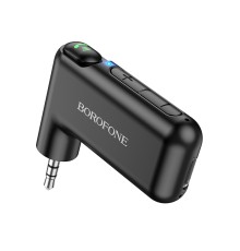 Bluetooth-ресивер BOROFONE BC35 Wideway car AUX BT receiver Black (6974443381450)