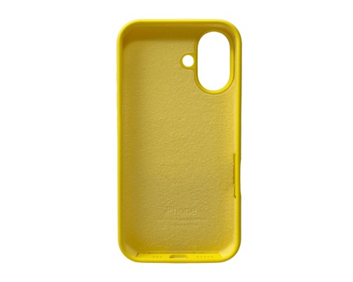 Чохол для смартфона Silicone Full Case AA Open Cam for Apple iPhone 16 56,Sunny Yellow (FullOpeAAi16-56)