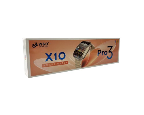 Смарт-годинник W&O X10 Pro 3 46mm. 240 mAh, IP67 Silver (WOX10P3SI)