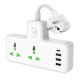 Мережевий подовжувач HOCO  AC11A Voyage 2-position expansion socket(1C3A) (8.5 cm) White (6942007607063)