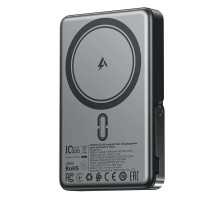 Зовнішній акумулятор ACEFAST M17 PD20W/22.5W magnetic fast charging power bank with built-in stand 10000mAh Black (6974316284000)