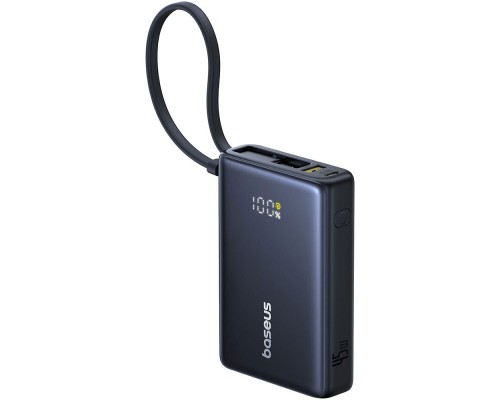 Зовнішній акумулятор Baseus PicoGo Digital Display Power Bank 10000mAh 45W Cosmic Black (P10076803123-00)