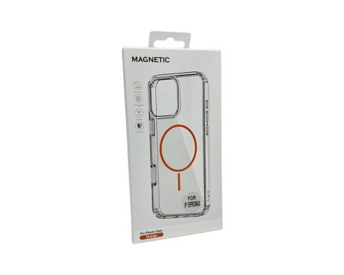 Чохол Cosmic Acrylic Thin Magnetic for Apple iPhone 14 Pro Orange (AcColMagi14pOrange)