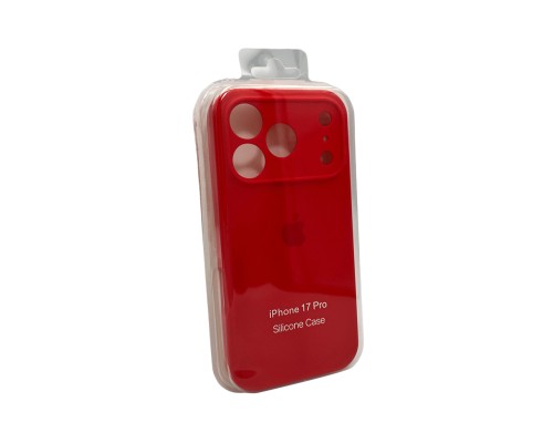 Чохол для смартфона Silicone Full Case AA Camera Protect for Apple iPhone 17 Pro 11,Red (FullAAi17P-11)