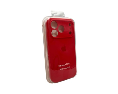 Чохол для смартфона Silicone Full Case AA Camera Protect for Apple iPhone 17 Pro 43,Berry Red (FullAAi17P-43)
