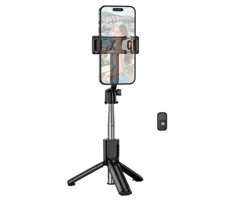 Селфі-трипод BOROFONE BY14 Graceful mini live broadcast holder Black (6941991122958)