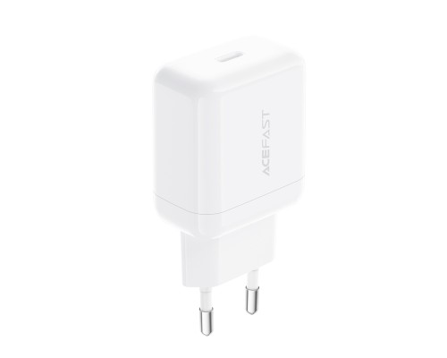 Мережевий зарядний пристрій ACEFAST A130 PD20W single USB-C charger White (6974316284659)