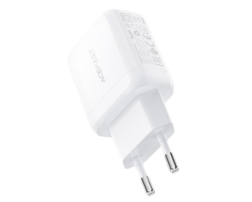 Мережевий зарядний пристрій ACEFAST A130 PD20W single USB-C charger White (6974316284659)