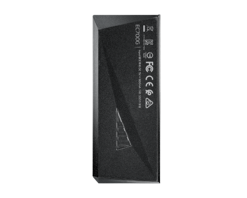 Зовнішня кишеня для накопичувача A-DATA EC700G для SSD M.2 PCIe/SATA USB3.2 Gen2 Type-C Black (AEC700GU32G2-CGY)