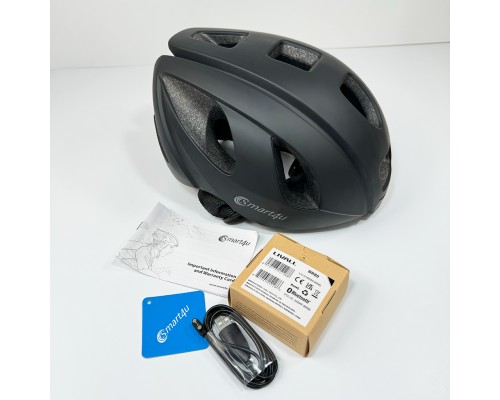 Захисний шолом Smart4u R55 (L) Black (58-62см), акустика, мікрофон, сигнали поворотів та стопів, додаток, пульт BR80 (ZHLIV-000R55-5340)