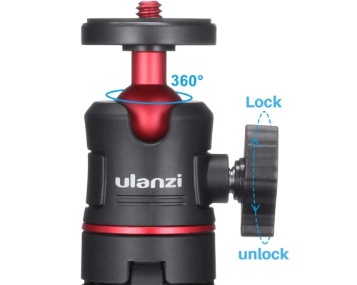Штатив Ulanzi Vijim Mini Portable and Adjustable Desktop Tripod Black(UV-1601 MT-08) (1601)