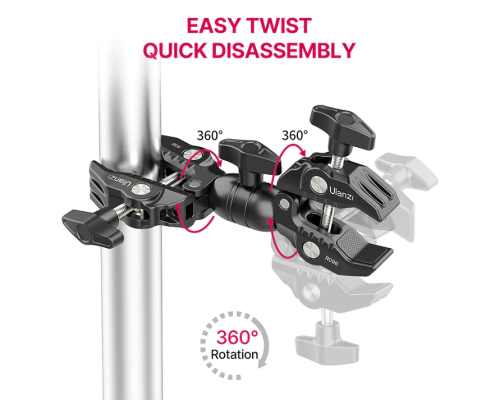Шарнірне кріплення Ulanzi R096 Double Super Clamp (UV-2870 R096) (2870)