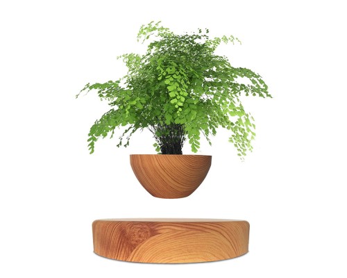 Магнітний левітаційний горщик для рослин HCNT Magnetic Levitating Pot M10-PS Wood Grain (SIM10-PS)