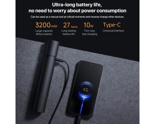 Ліхтар Xiaomi Mijia Multi Functional Strong Light Flashlight (N613) (BHR7668CN)