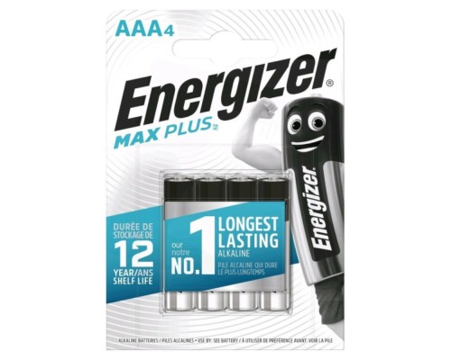 Батарейка Energizer LR3/AAA Max Plus Alkaline (4шт) (7638900437461)