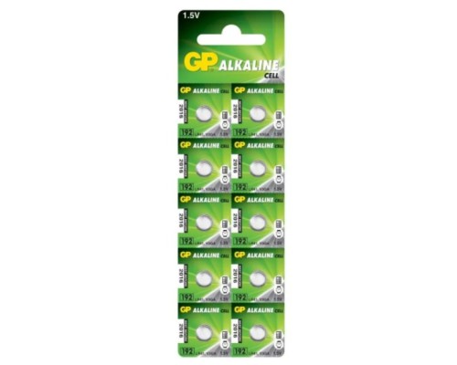 Батарейка GP 192/LR41/AG3 Alkaline (10шт) (4891199015533)
