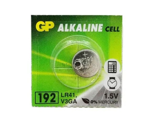 Батарейка GP 192/LR41/AG3 Alkaline (10шт) (4891199015533)