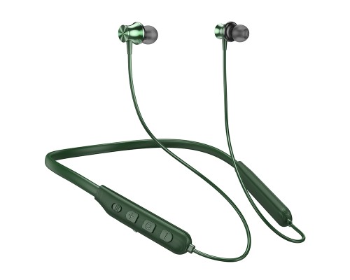 Бездротові спортивні навушники HOCO ES64 Easy Sound sports BT earphones Dark Green (6931474784490)