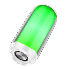 Портативна колонка HOCO HC8 Pulsating colorful luminous wireless speaker, 10W, White (6931474752864)