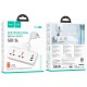 Мережевий подовжувач HOCO  AC12A Reise 2-position expansion socket(PD30W/1C3A) (8.5 cm) White (6942007607100)