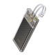 Зовнішній акумулятор HOCO J104 Discovery edition 22.5W fully compatible power bank with cable(10000mAh) Gray (6931474788955)