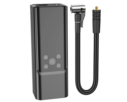 Автомобільний насос HOCO ZP7 Maddy portable smart air pump(5000mAh) Black (6942007614511)